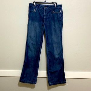 Banana Republic Wide Leg Blue Jeans